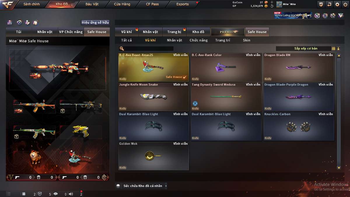 shop acc cf uy tin gia re